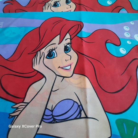 Disney Ariel  and Flounder Pillowcases.  Set of two. - Picture 1 of 4